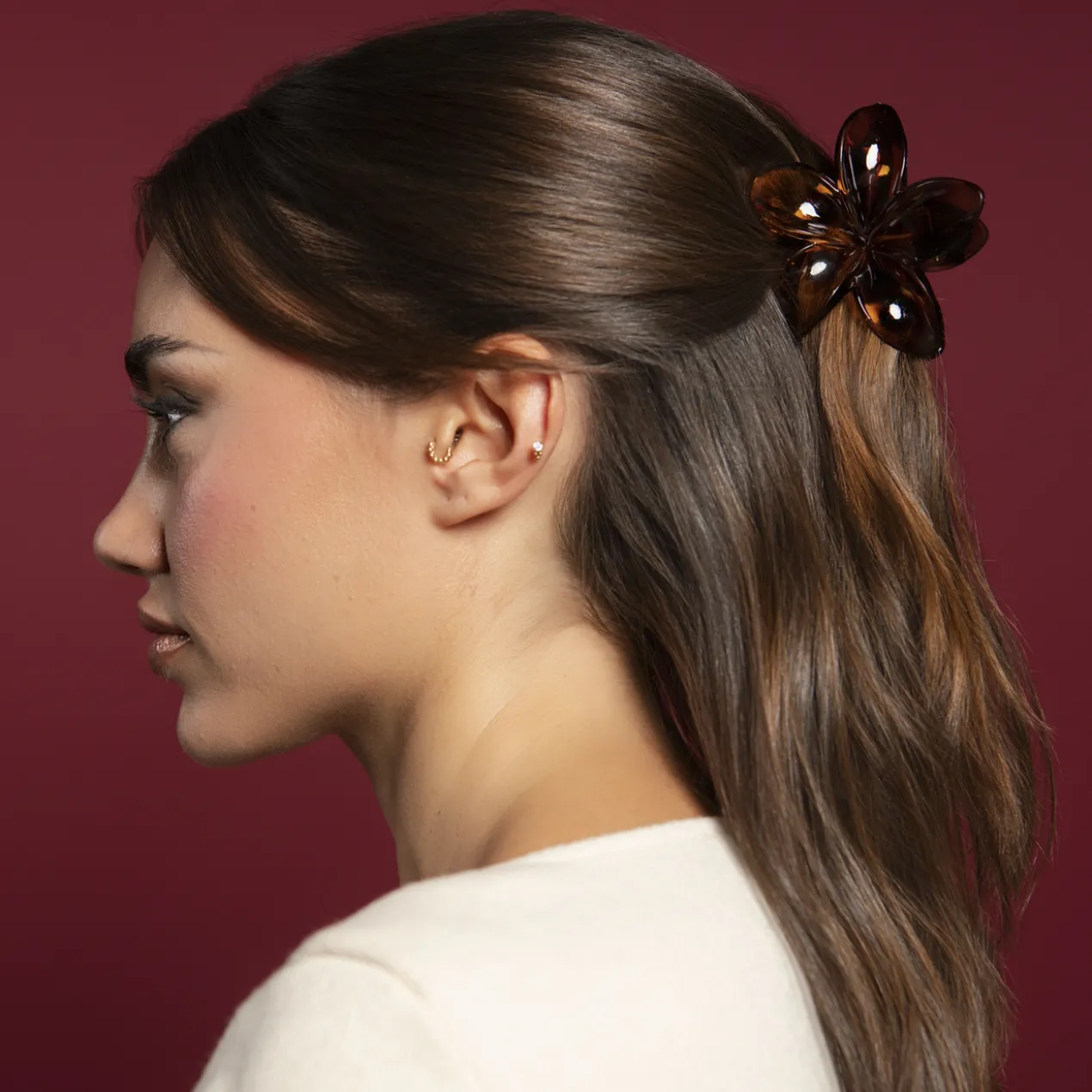 Pince Fleur Effet Écaille