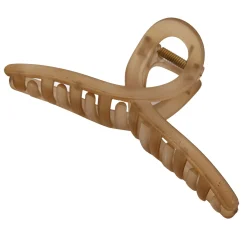 Pince nœud marron transparente
