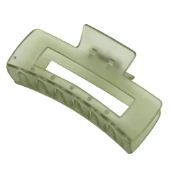 Pince rectangulaire verte transparente