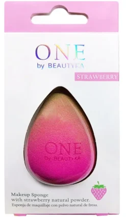 Éponge de maquillage au poudre naturelle de fraise