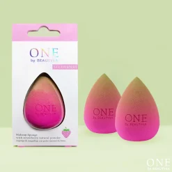 Éponge de maquillage au poudre naturelle de fraise