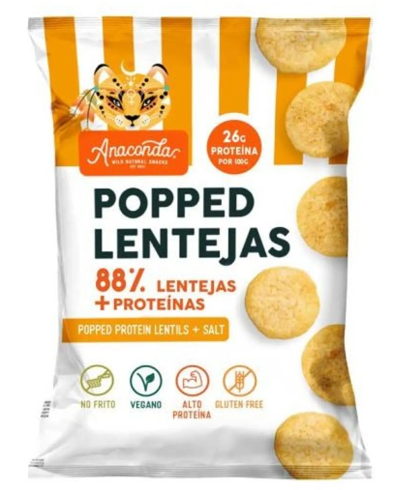 Popped Lentilles Snack croustillant de lentilles
