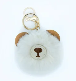 Porte-clés Boule de Poils Ours Blanc