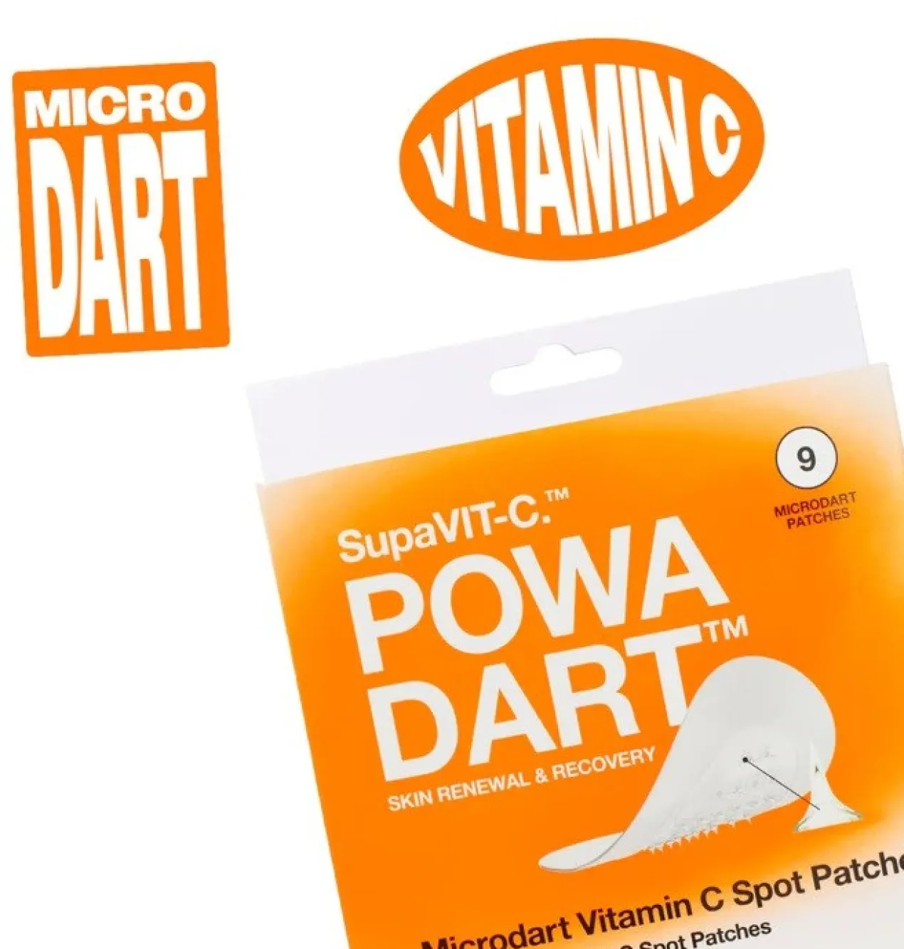 Powa Dart Microdart Patchs à la Vitamine C