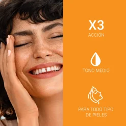 Protection Solaire Visage Anti-Âge Photoaging Control Teinté SPF 50+ Tono Moyen