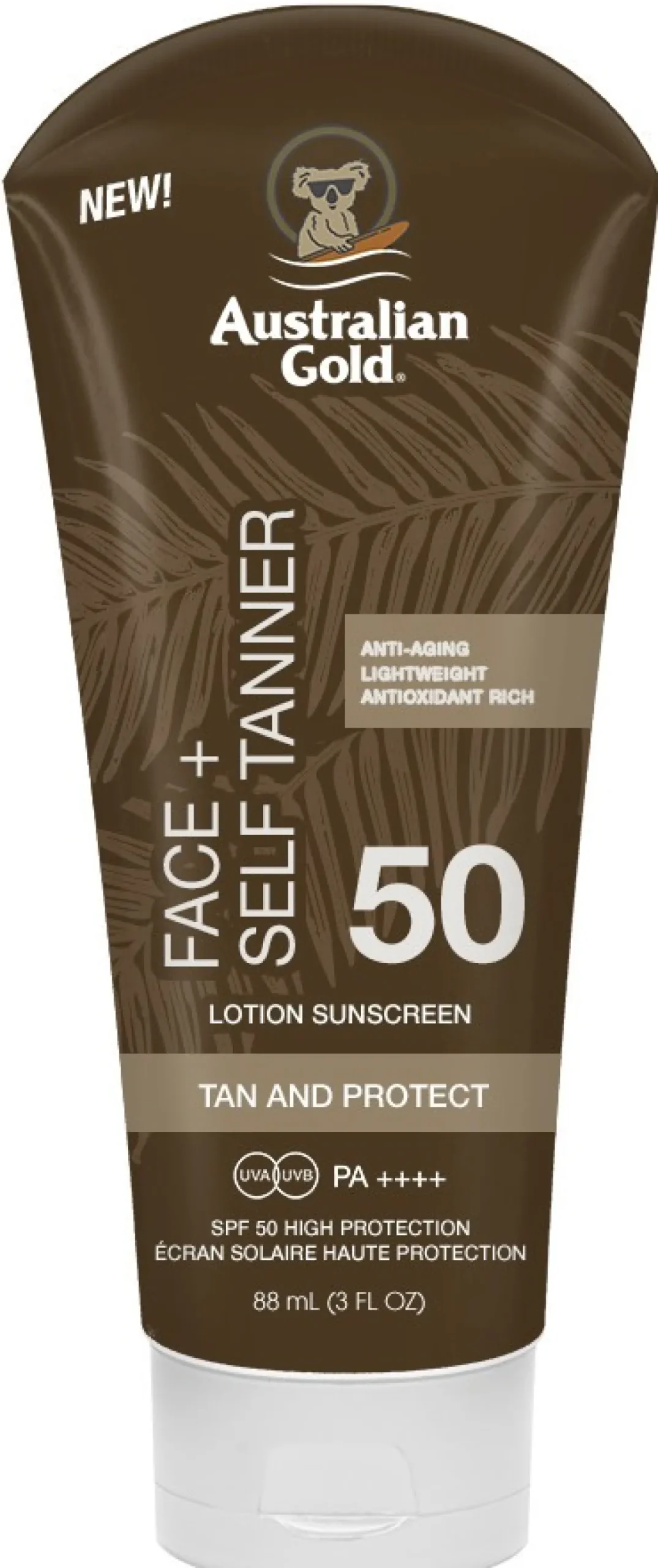 Protection Solaire Visage avec Autobronzant Face + Self Tanner