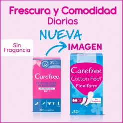 Protège-slip Cotton Feel Flexiform Absorption Normale Sans Parfum