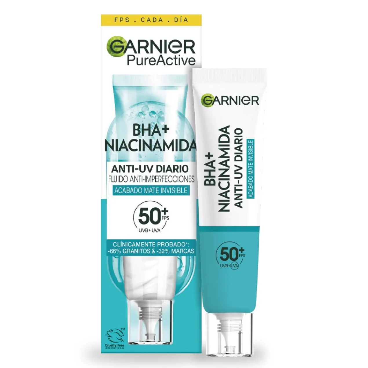 Pure Active Fluide UV Quotidien avec BHA + Niacinamide SPF50+