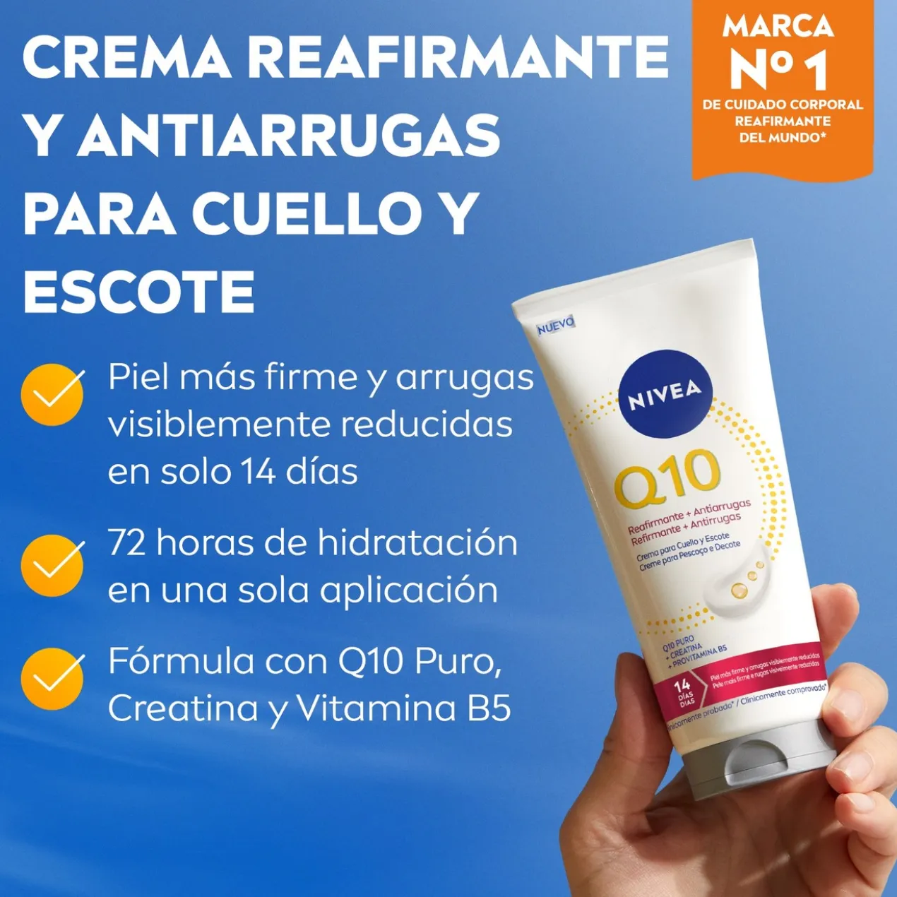 Q10 Crème Corporelle Anti-Rides Cou et Décolleté