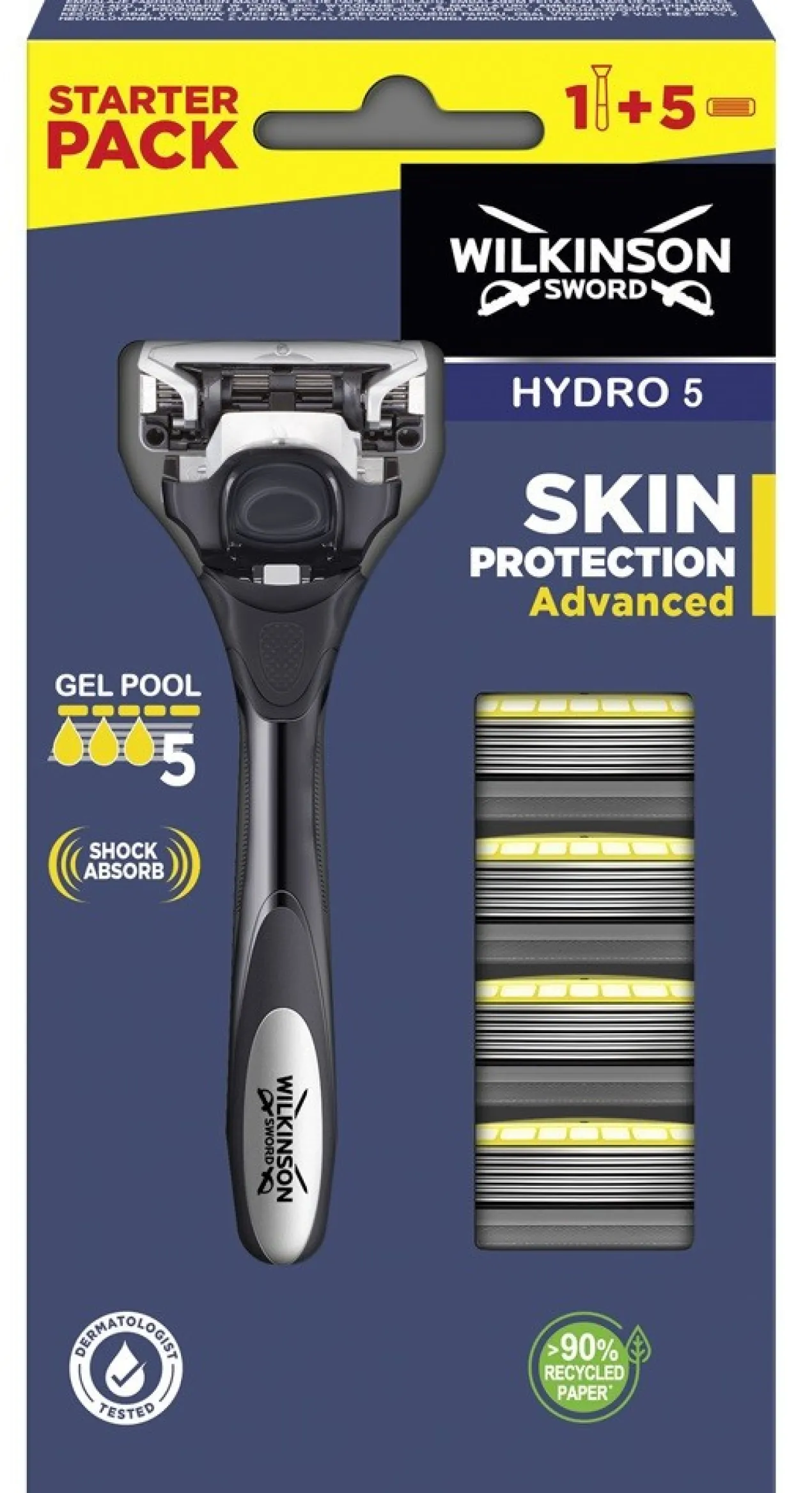 Rasoir Hydro 5 Sense Energize avec recharges
