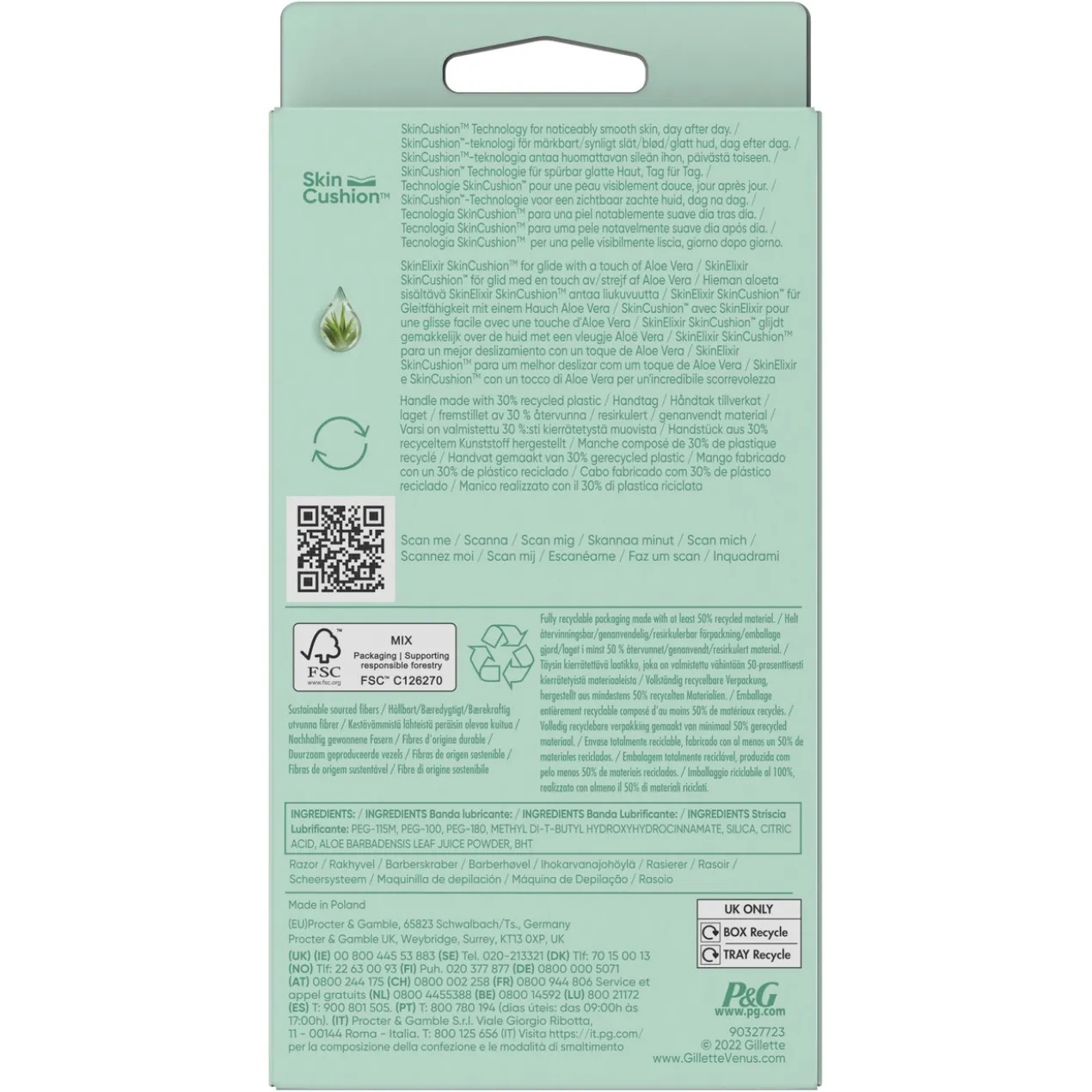 Rasoir Venus Smooth Sensitive