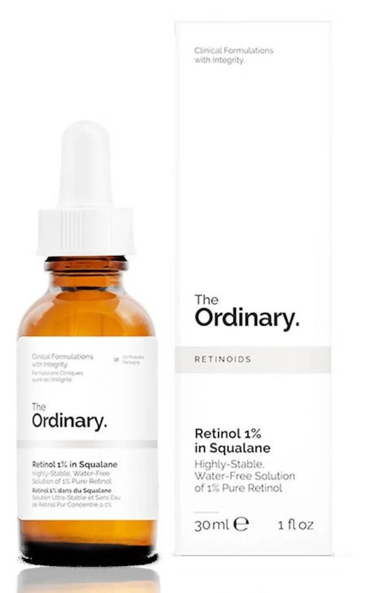Rétinol 1% en Squalane Sérum pour le visage Anti-âge