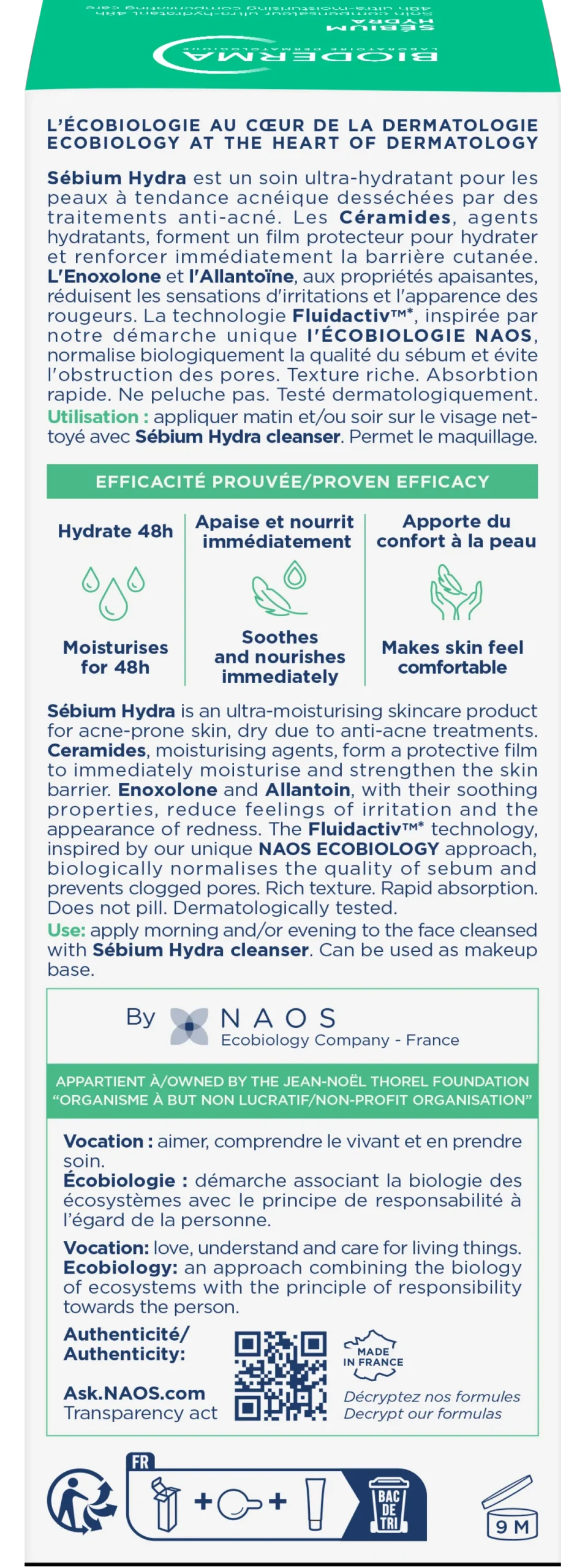 Sébium Hydra Crème Hydratante