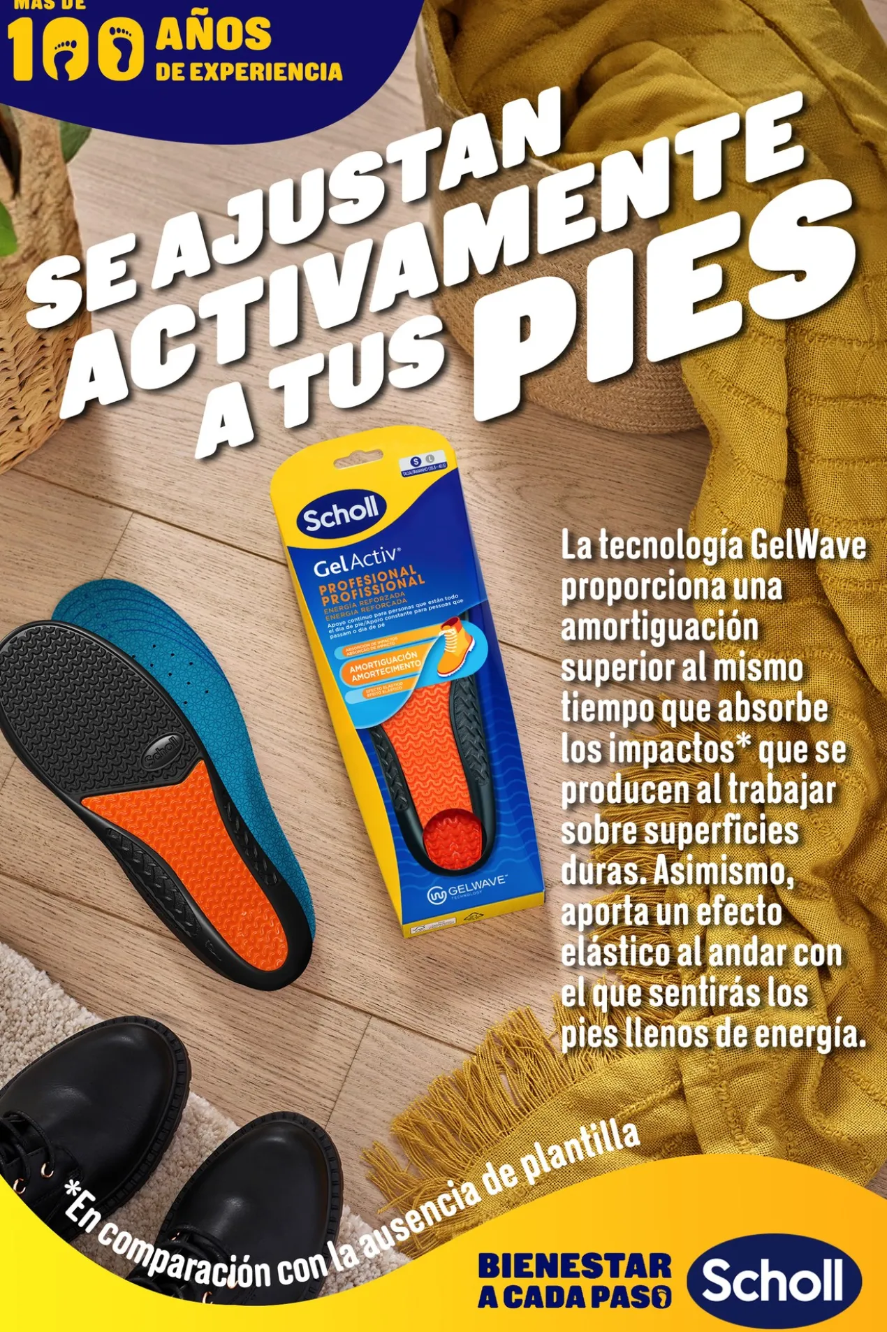 Semelles Gel Activ professionnel femme