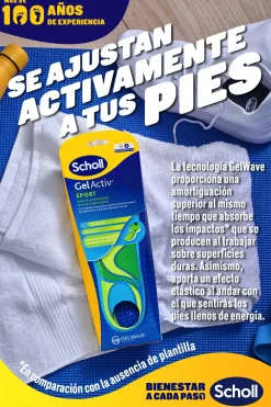 Semelles Gel Activ sport homme
