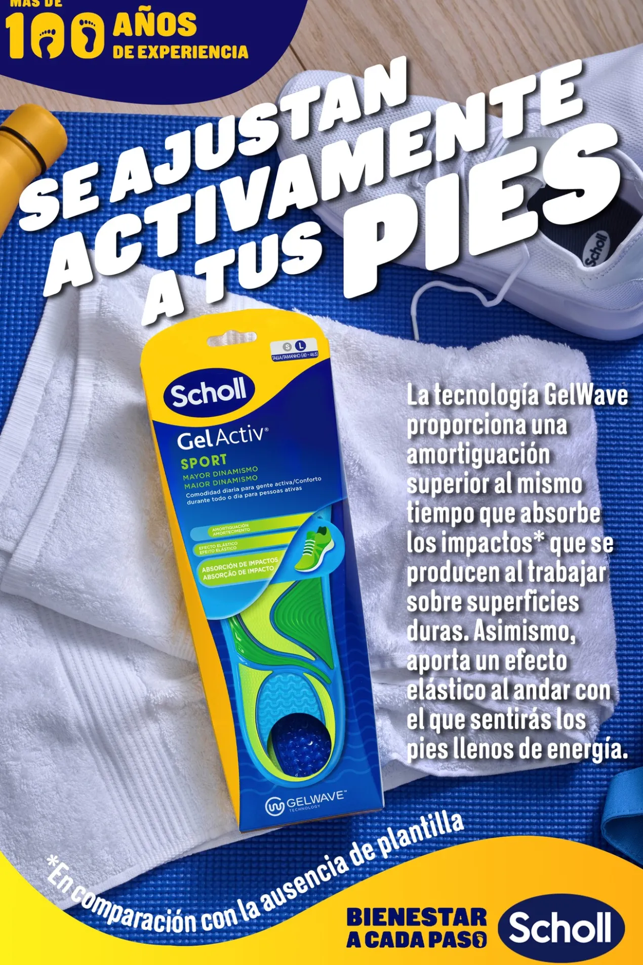 Semelles Gel Activ sport homme