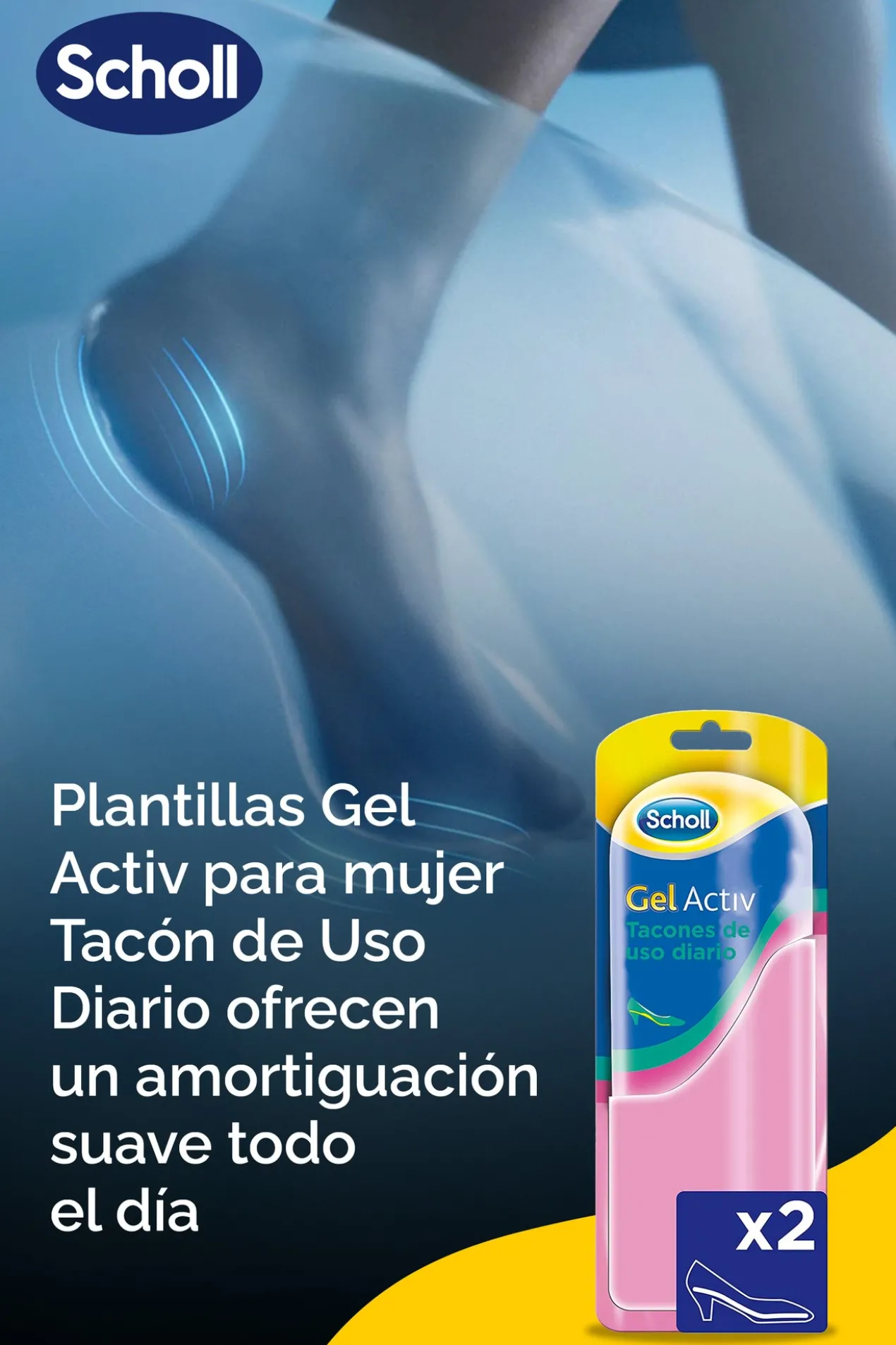 Semelles Gel Activ Talons Quotidiens
