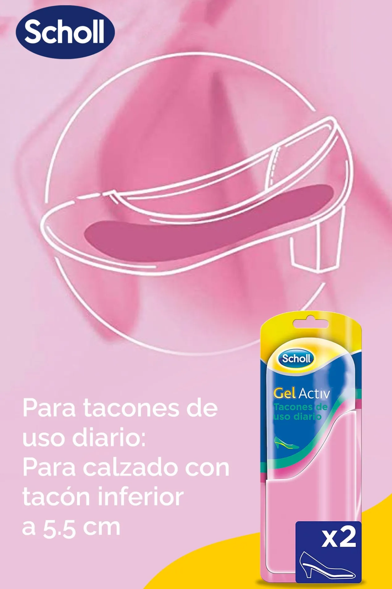Semelles Gel Activ Talons Quotidiens