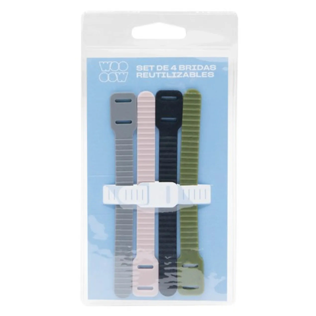 Set de 4 Attaches Réutilisables
