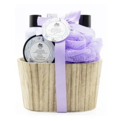 Set de Bain Cube en Bois Lavender Botanique
