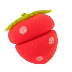 Set de 6 bigoudis en forme de fraise