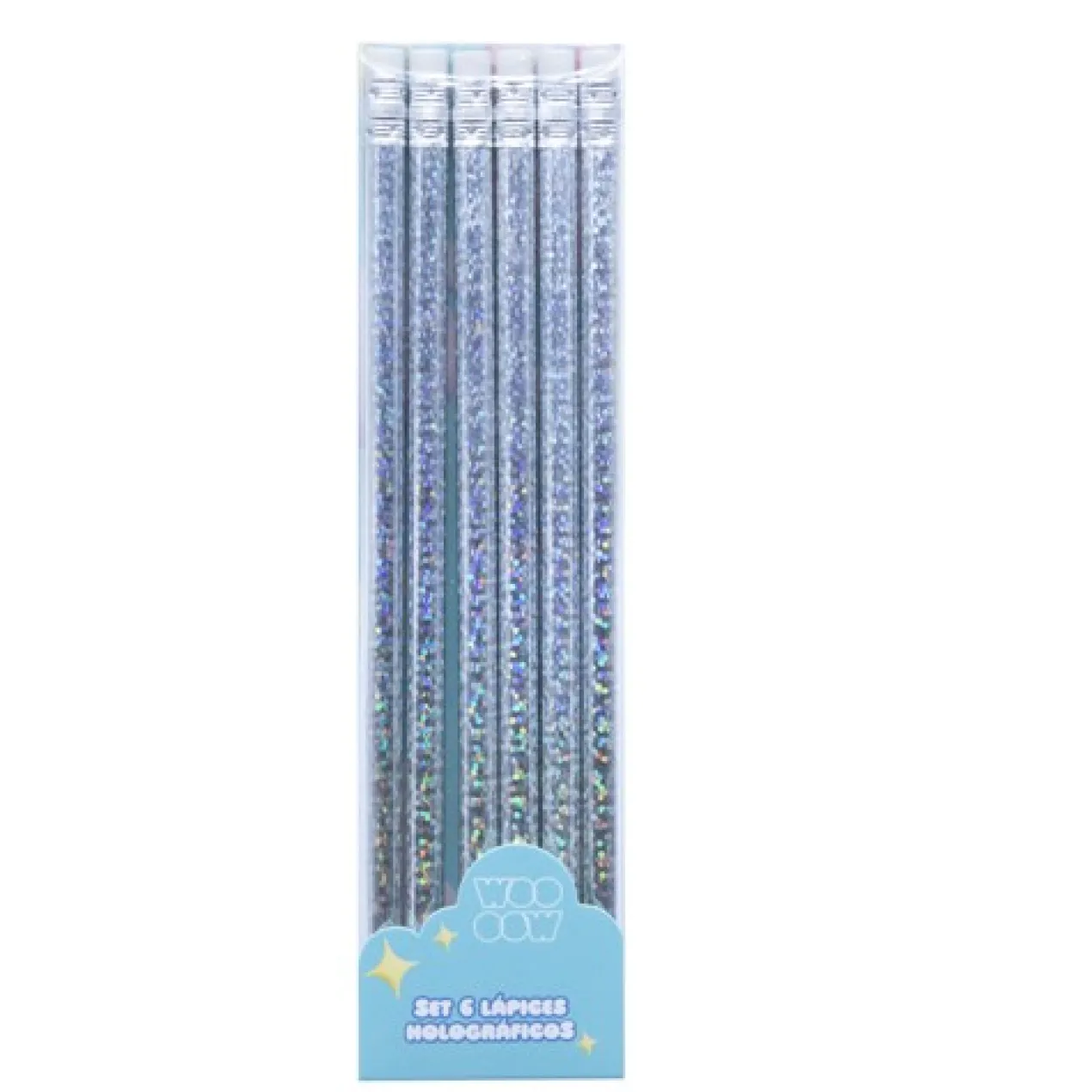 Set de 6 Crayons Holographiques