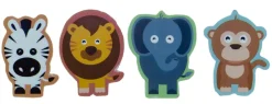 Set de 4 Gommes Animaux