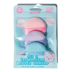 Set de 3 houppettes douces Make Up