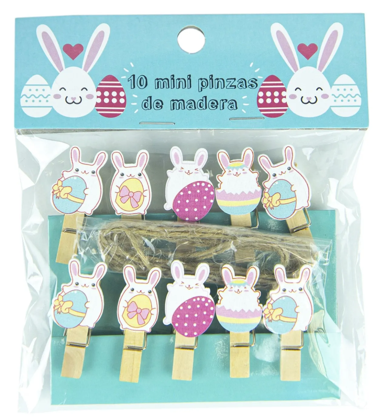 Set de Mini Pinces en Bois Pâques