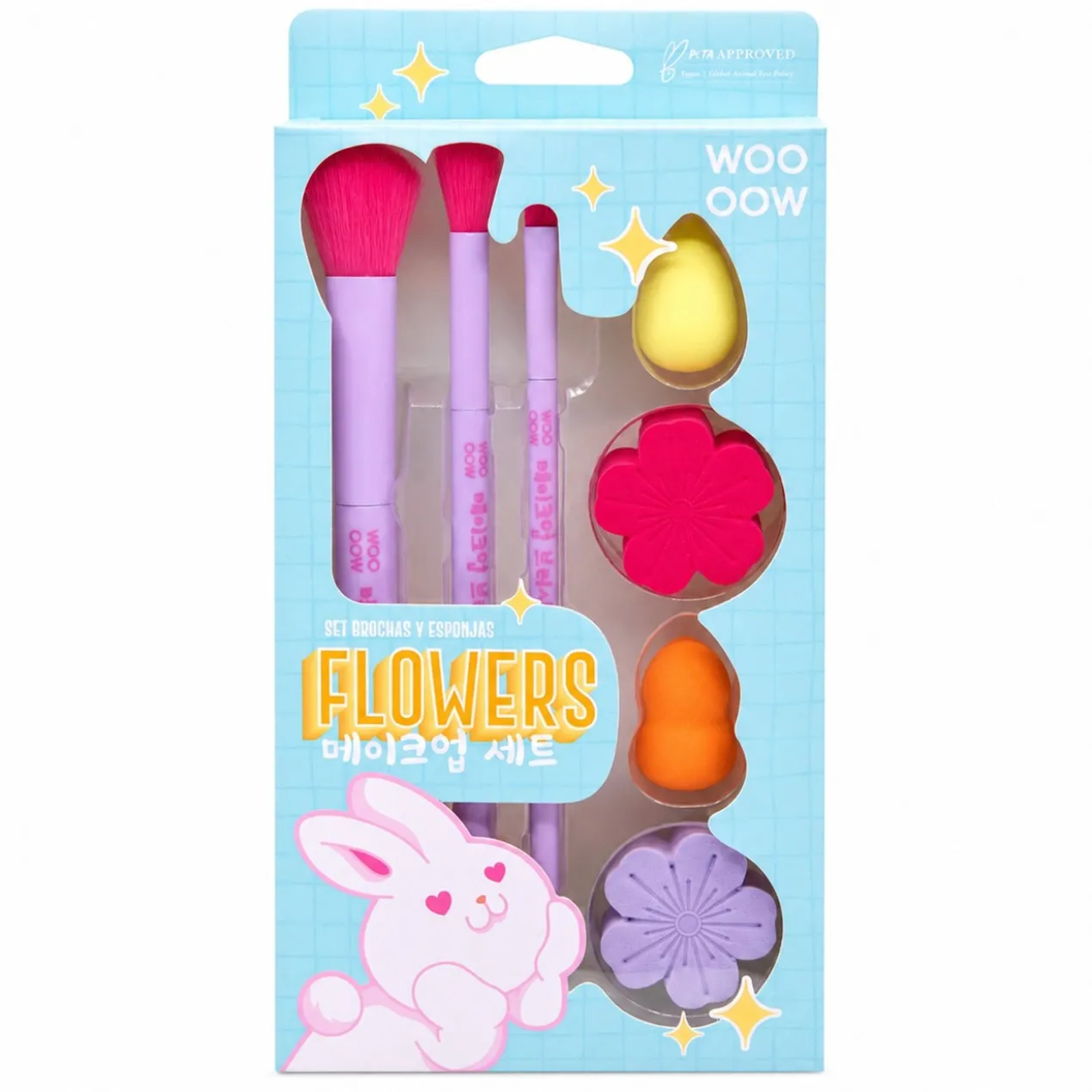 Set de Pinceaux & Éponges Flowers