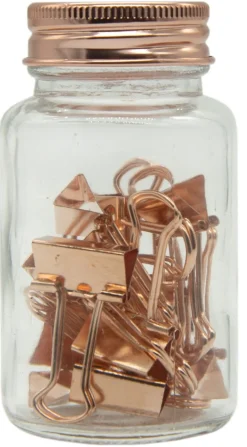 Set de 15 Pinces Or Rose