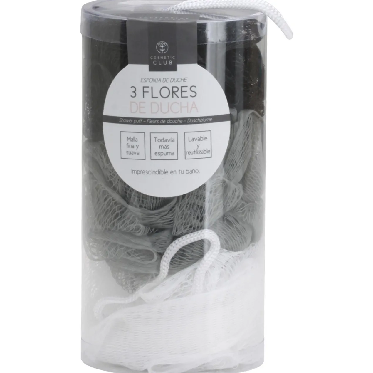 Set de 3 éponges de douche