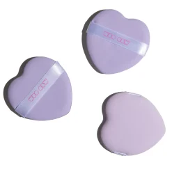Set de 6 éponges de maquillage en forme de cœur