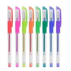 Set de 8 Stylos Gel avec Paillettes