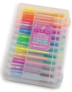 Set de stylos gel pailletés et fluo