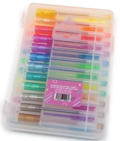 Set de stylos gel pailletés et fluo