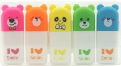 Set de 5 Surligneurs Oursons
