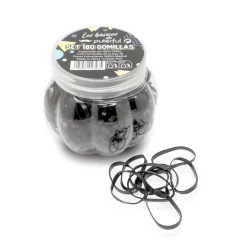 Set d'Élastiques en Silicone Noirs