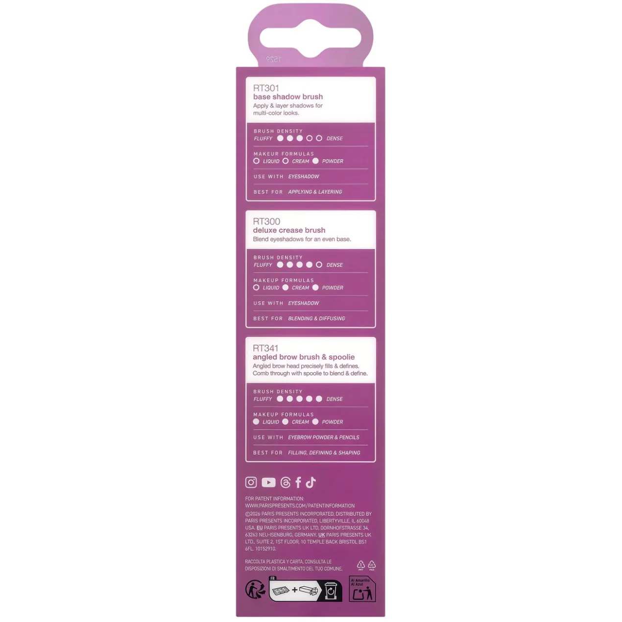 Set Eye Shade + Blend Pinceau Fards à Paupières + Pinceau pour Estomper