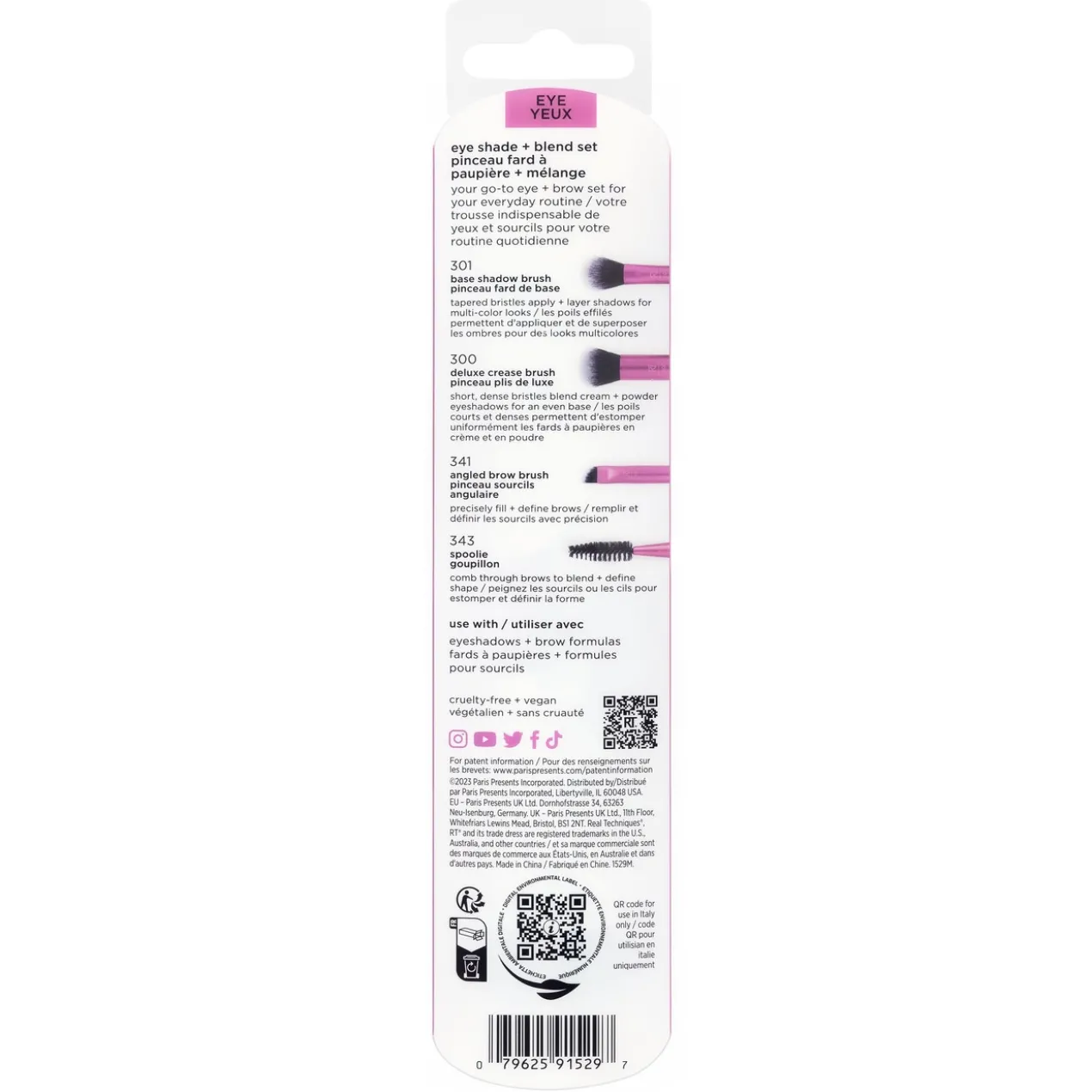 Set Eye Shade + Blend Pinceau Fards à Paupières + Pinceau pour Estomper