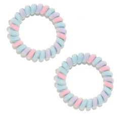 Set 2 Élastiques à Cheveux Câble Pastel