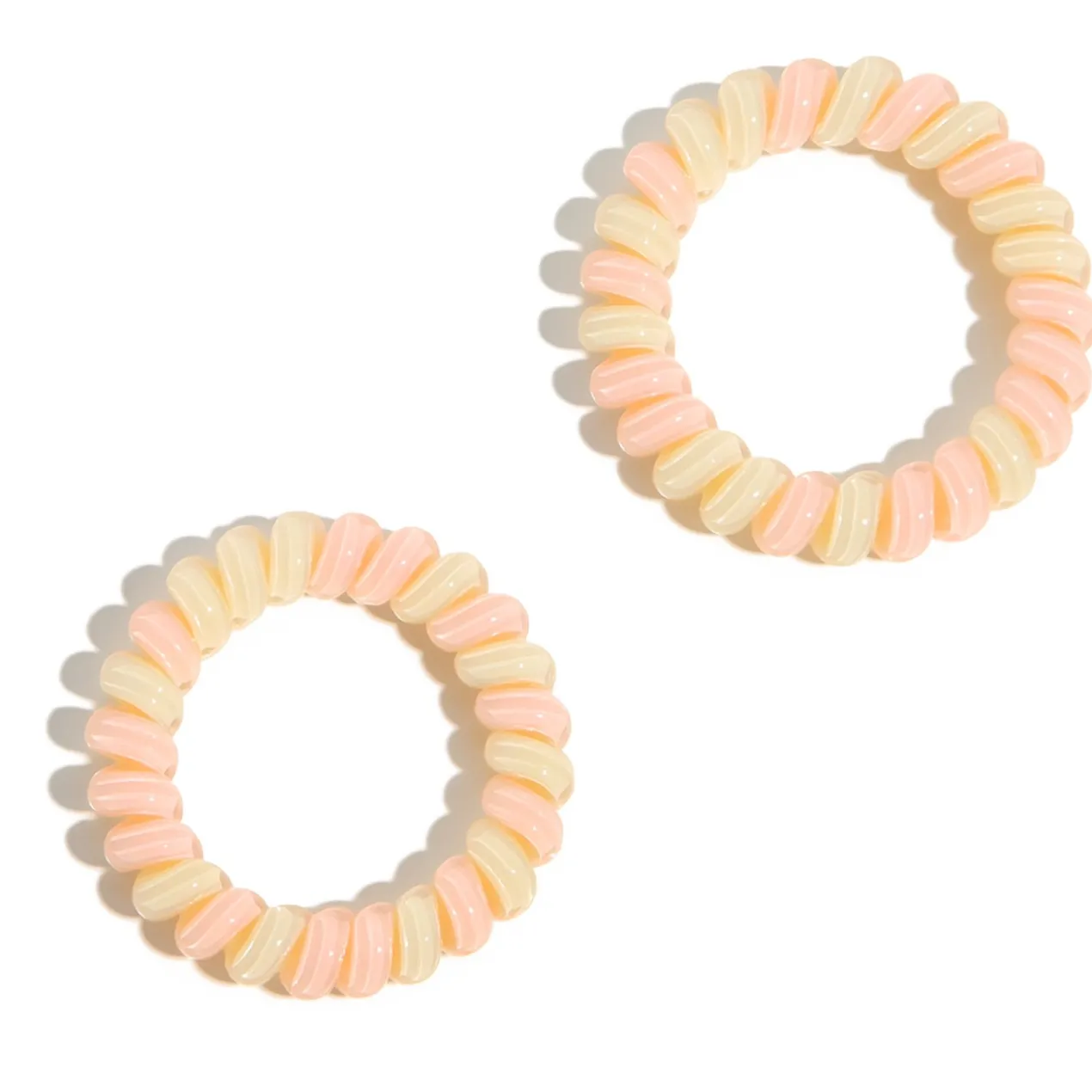 Set 2 Élastiques à Cheveux Câble Pastel