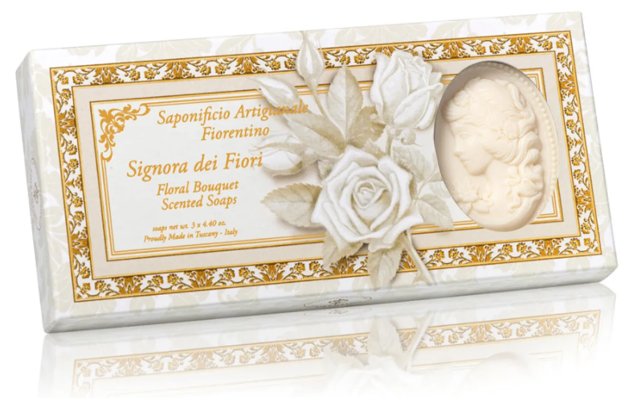 Set Savon Floral Bouquet Scented Soaps