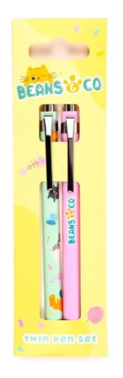 Set 2 Stylos Bean&Co Cats