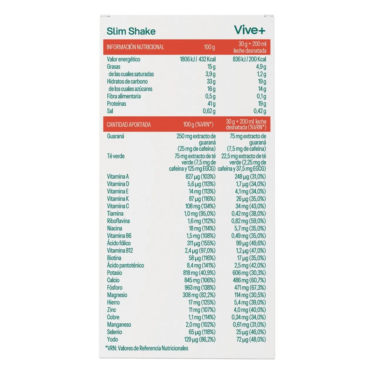 Shake Substitutif Vanille