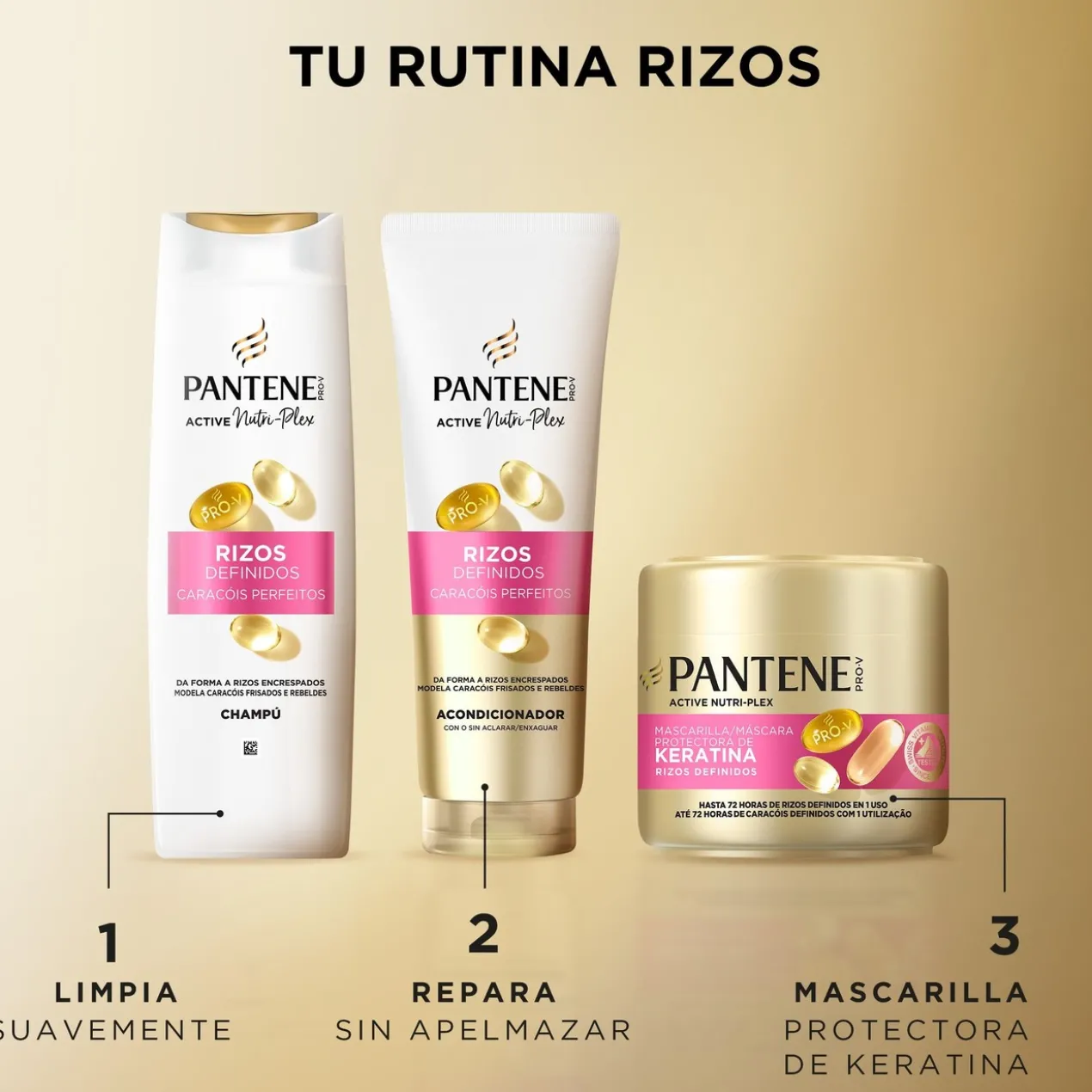 Shampoing + Masque Pro-V Boucles Définies