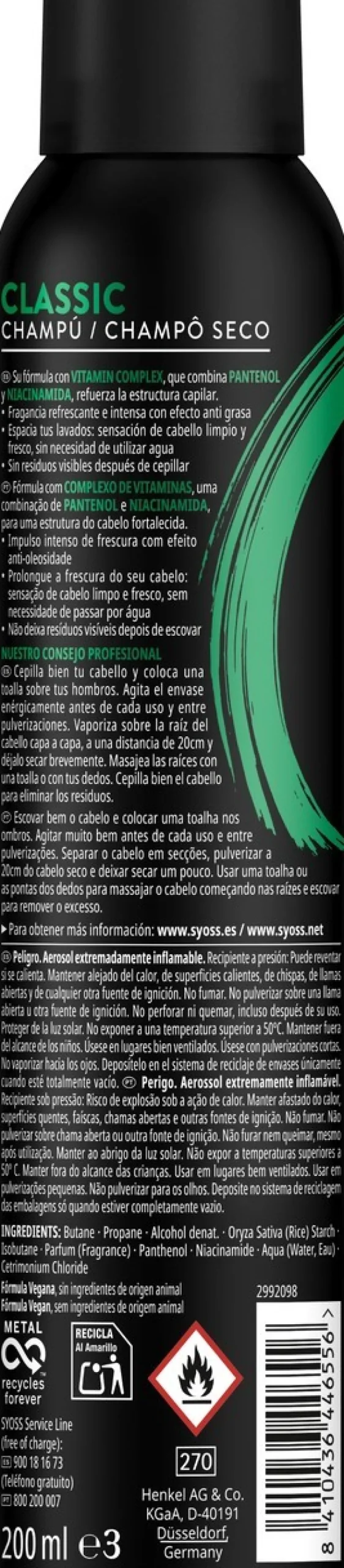 Shampoing Sec Anti-graisse