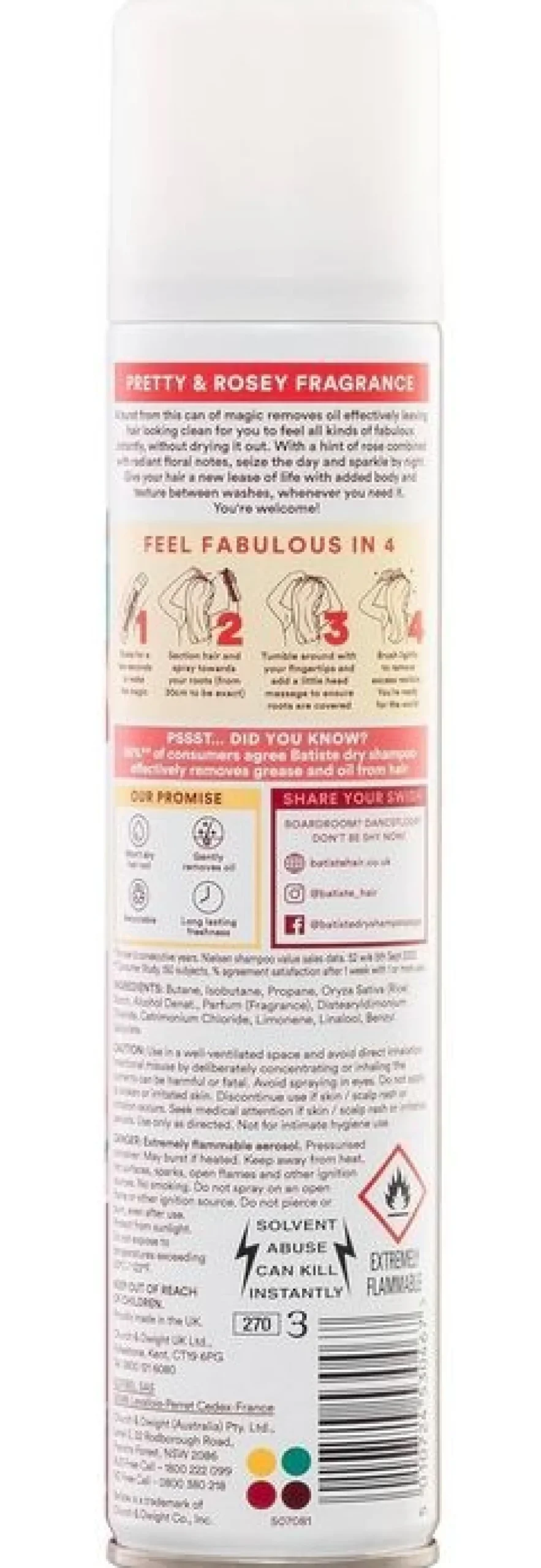 Shampoing Sec à Sec Rose Gold