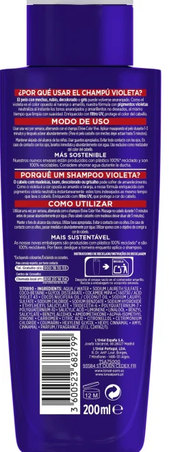 Shampoing Violet Déjaunisseur
