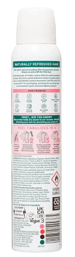 Shampooing Sec Bamboo Fibre